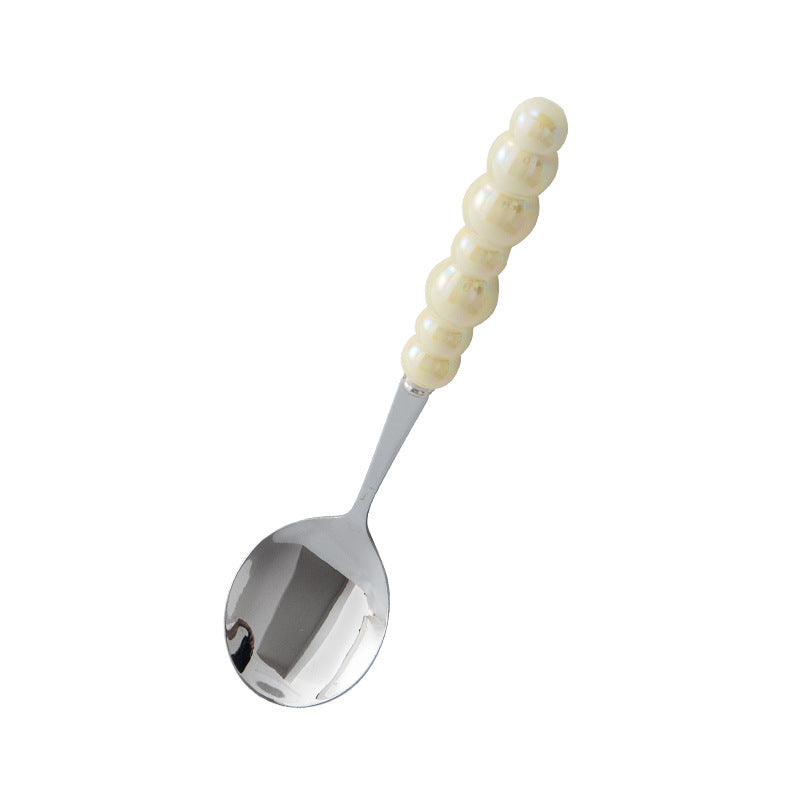 Wholesale Ceramic Pearl Handle Stainless Steel Knives, Forks, and Spoons